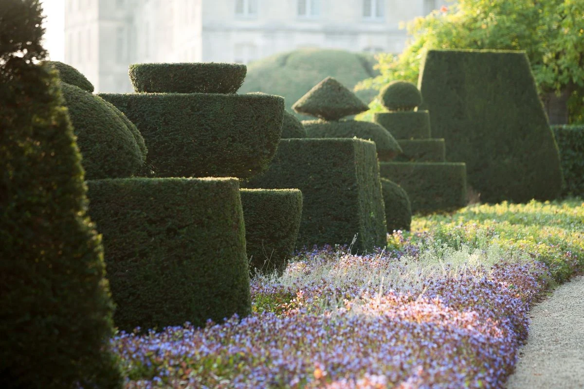 haies taillées des jardins du château hautefort